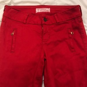 Guess Red Flared Jeans